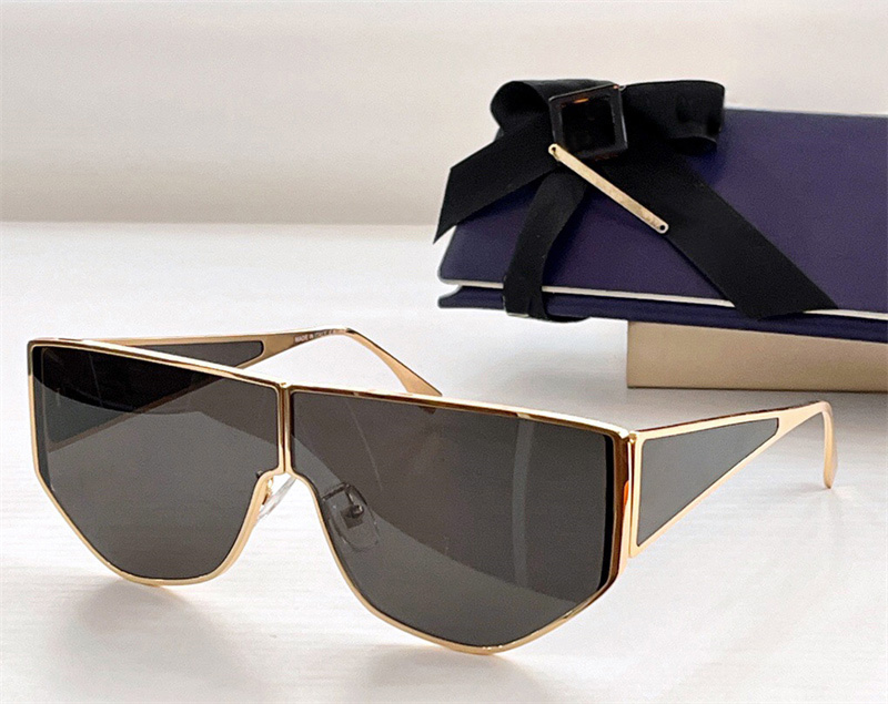 

Popular designer 0093 mens women sunglasses metal geometric siamese fashion show glasses Avant-garde trendy style Anti-Ultraviolet protection come with case