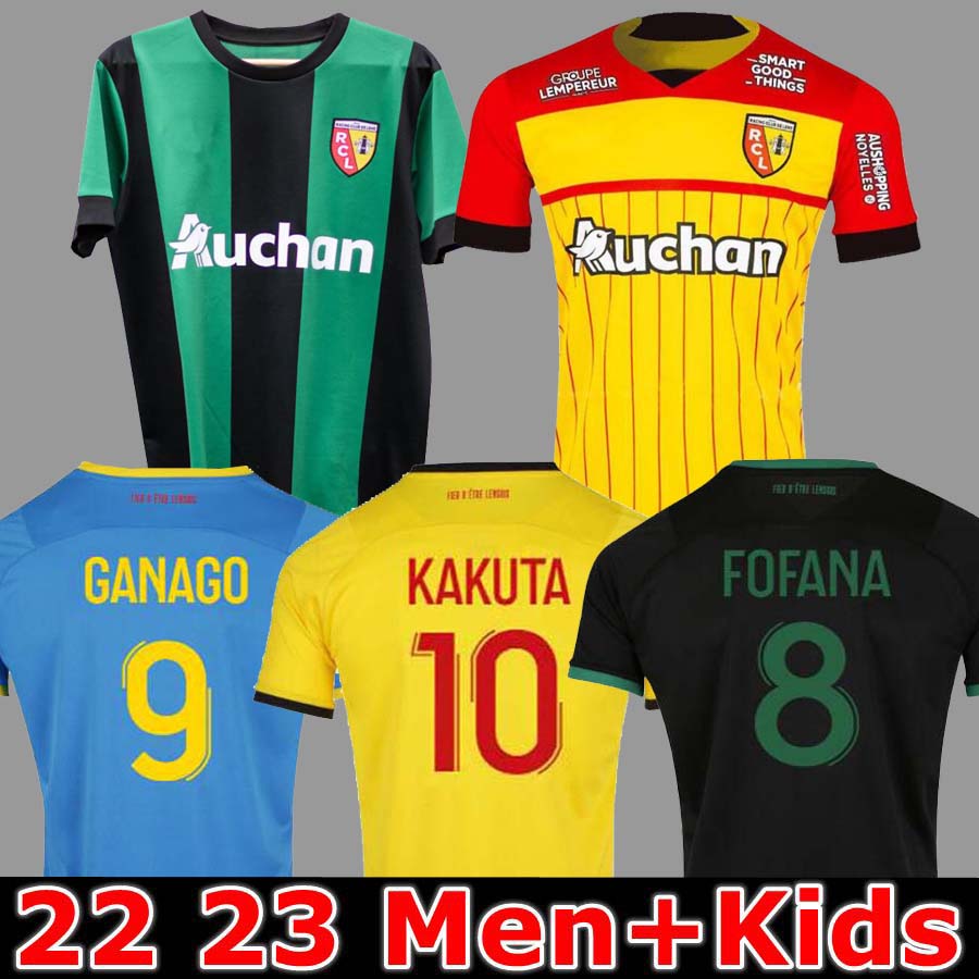 

maillots RC Lens soccer jerseys 21 22 23 KAKUTA GANAGO SOTOCA FOFANA Frankowski DOUCOURE Kalimuendo 2022 2023 Football Shirts men kids Kits Special Edition Black, 22 23 home aldult