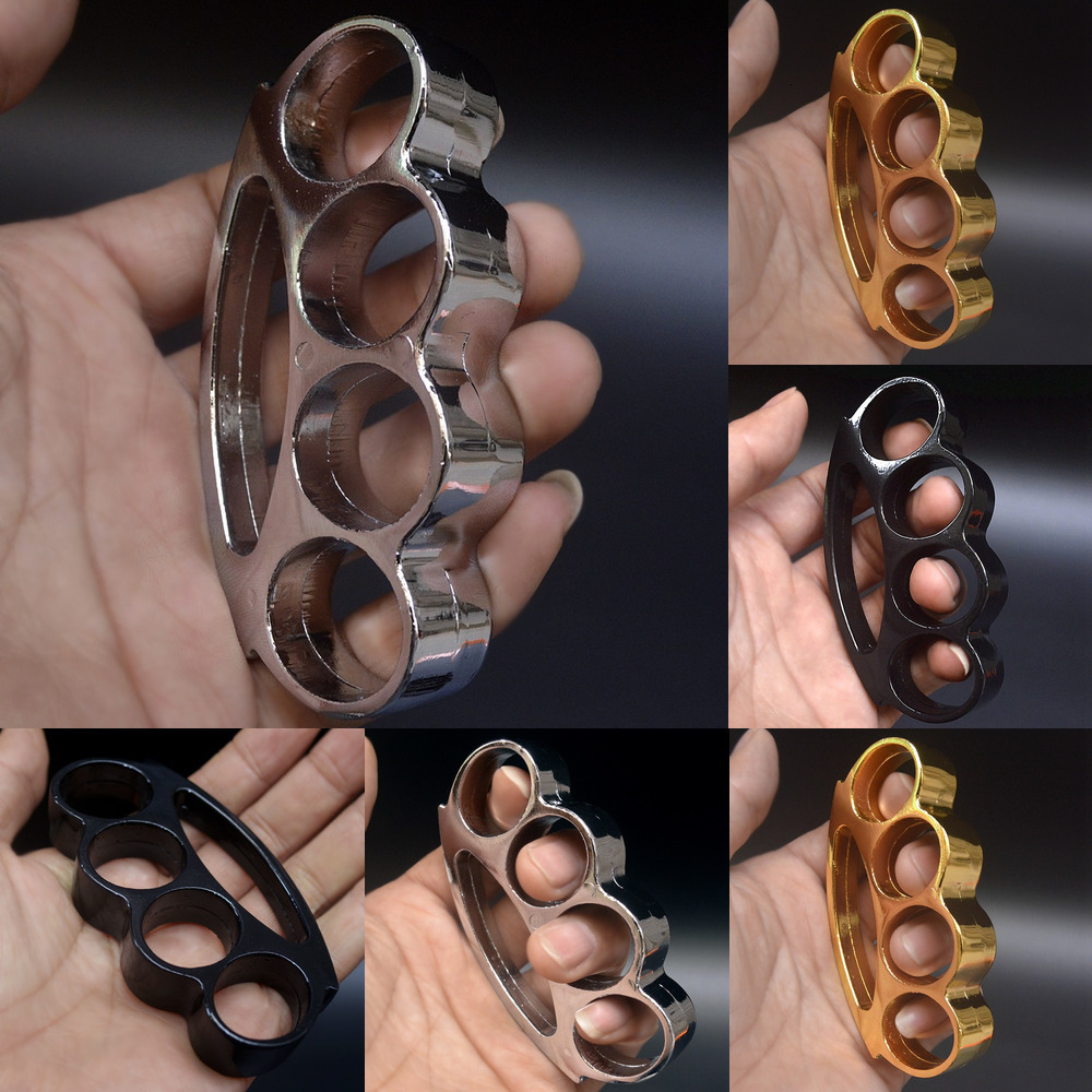 

Alloy Thickened Small Ring Edc Four Finger Tiger Clasp Martial Arts Boxing Self Defense Section Copper TFHC