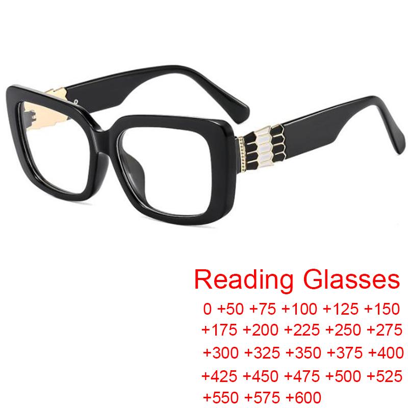 

Sunglasses Anti Blue Light Blocking Square Glasses Women Luxury Designer Retro Eyeglasses Optical Frame Rectangle Reading 2.5 3.0Sunglasses