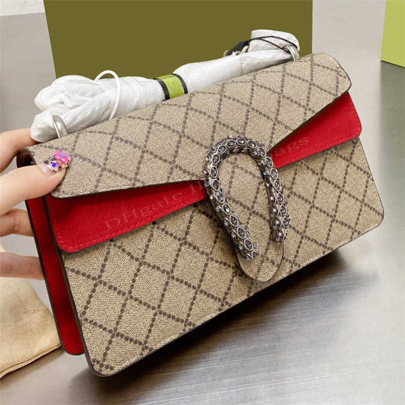 Sac à main Designers de luxe Sacs Épaule Rabat Bandoulière Chaîne Sac Portefeuilles Totes Double Lettres Tête de Tigre Perles Chaînes Moraillon C
