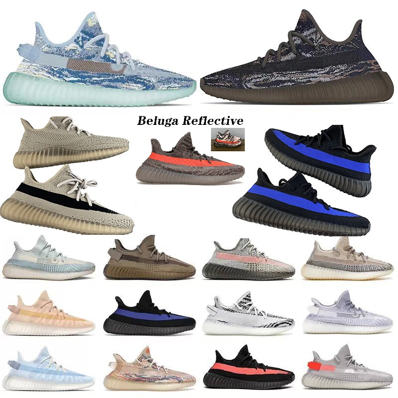 

V2 Black Refective Running Shoes Static GID Glow in the Dark Beluga Dazzling Blue Tint Copper Zebra Cream Cloud White Triple Ash Pearl Stone Mono Cinder Clay Ice MIST, V 2 citrin reflective