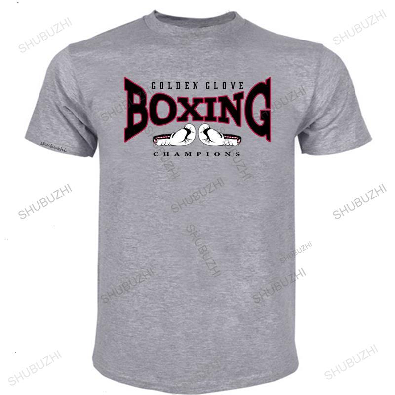 T-shirt Boxer Golden Glove Champions T Shirt Boxe Fight Maglietta Maglia Uomo Man Gloves Mens Summer O-neck Teeshirts Casual