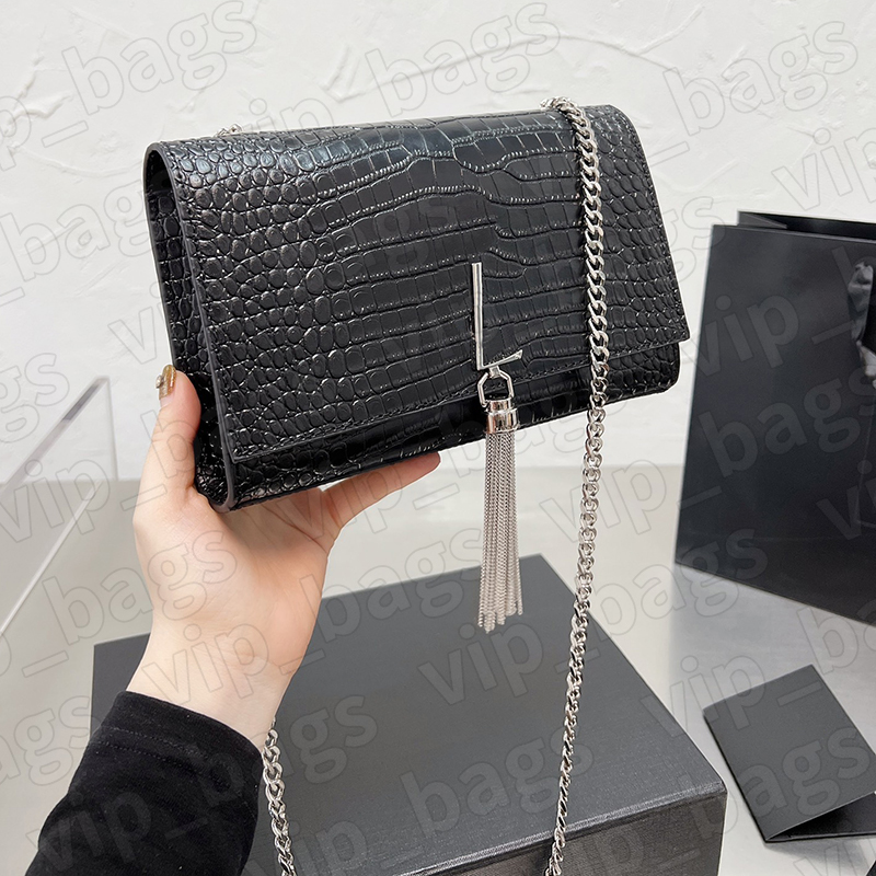 Sac à main en cuir Crossbody Designer Bag High version Kate pompon sac femmes matériel de qualité supérieure chaîne multicolore sacs de luxe