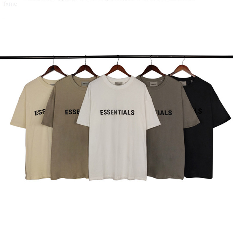 

Men's t shirt Essential Hight Street Tees Men and Women Couple Hip Hop Short Sleeve Shirts Summer Loose Ess Shirt9g6l, Black