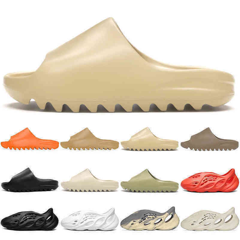 

Yeesys Slippers Slides Designer Discount Kanys Sandals Men Women Slipper Children Kids Shoes Triple Black White Red Resin Bone Desert Sand g Have Logo, #8 triple black 36-45