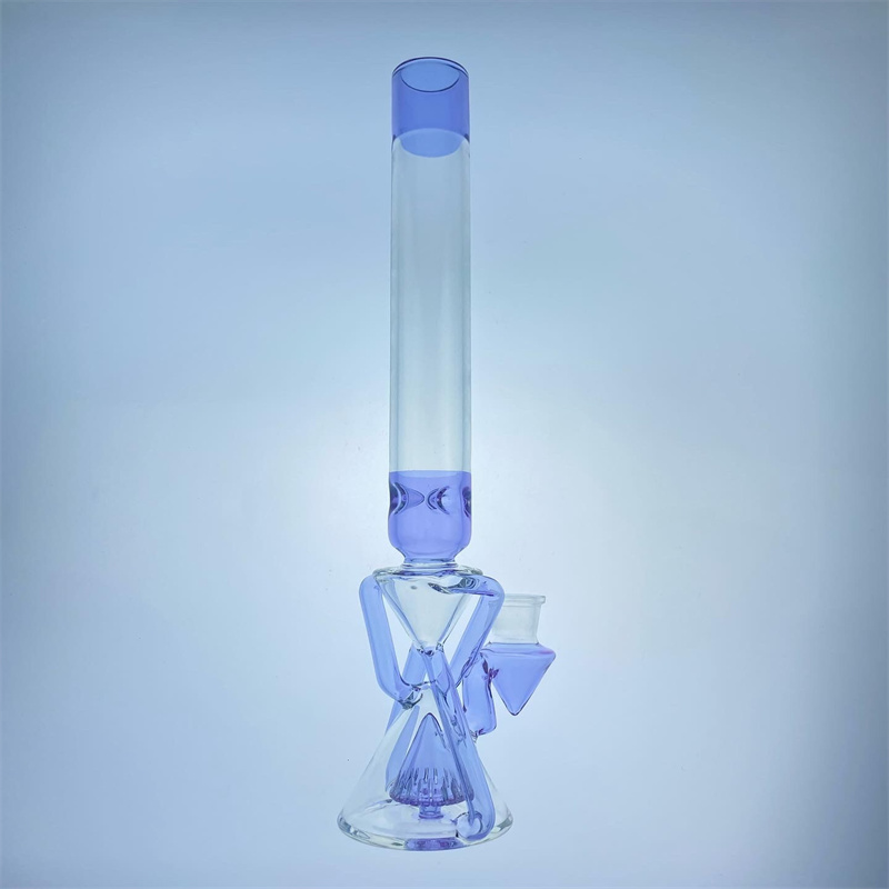 

Smoking Pipes purple cfl recycle bong 17inches 18mm joint new design