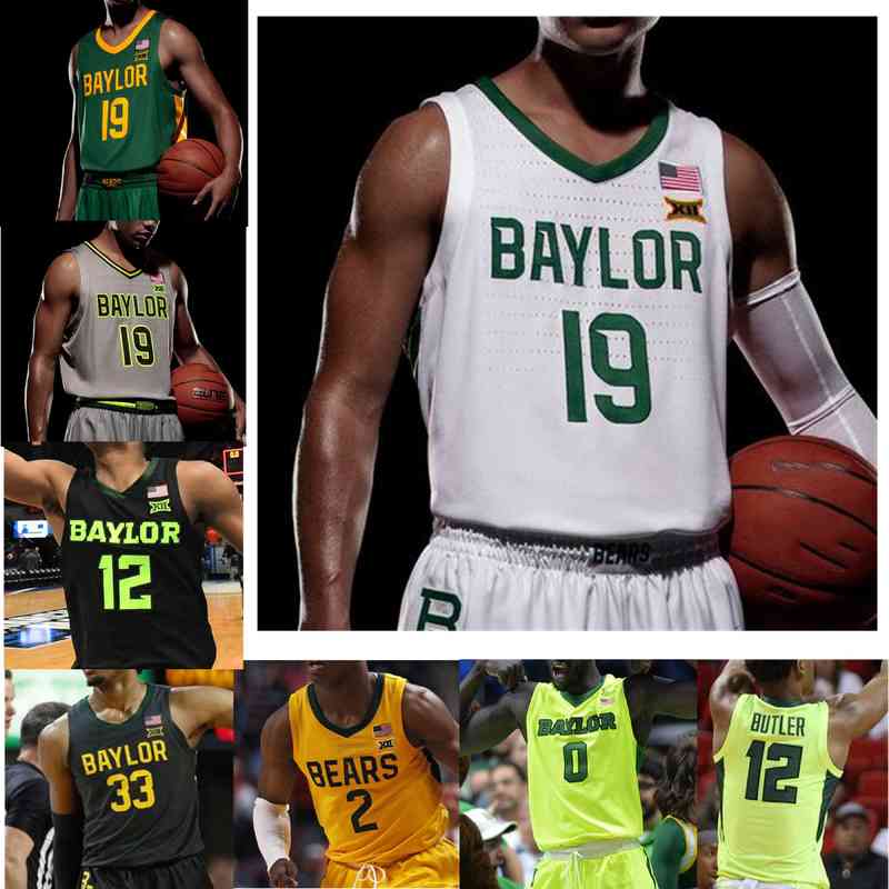 

Baylor Bears College Basketball Jerseys Mens Matthew Mayer Jersey MaCio Teague Davion Mitchell Jonathan Tchamwa Tchatchoua Custom Stitched, Mens white