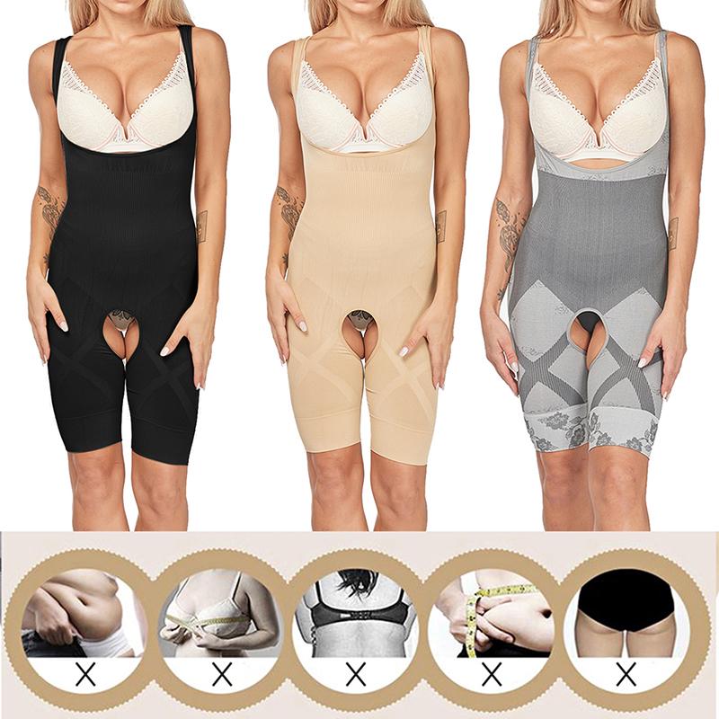 

Women's Shapers Women Full Body Shaper Seamless Firm Control Faja Waist Cincher Underbust Trainer Corset Girdle Bodysuit ShapewearWomen's, Color 3