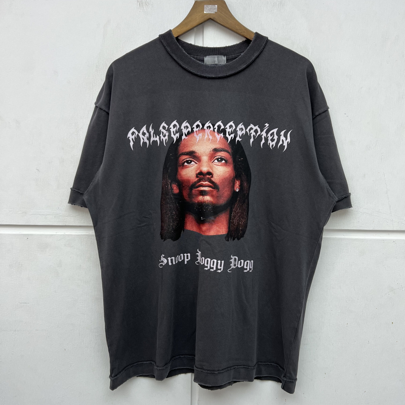T shirt Tee Vintage Hip Hop Vintage Black Printed Men Cotton Tees Tops Casual Short Sleeve Real pics