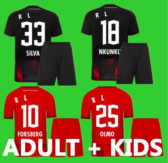 

Men and kids Kit 2022 2023 Soccer Jerseys boys sets SILVA OLMO NKUNKU POULSEN HAIDARA youth suit ADAMS MORIBA BROBBEY 22 23 Football Shirt adult Uniform children S-2XL, 22/23 away