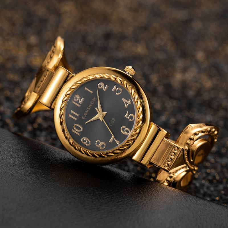 

Wristwatches Women's Watches 2022 Luxury Bracelet Heart Shape Watchband Top Brand Ladies Dress Casual Clock Relojes Para MujerWristwatch, Gold black