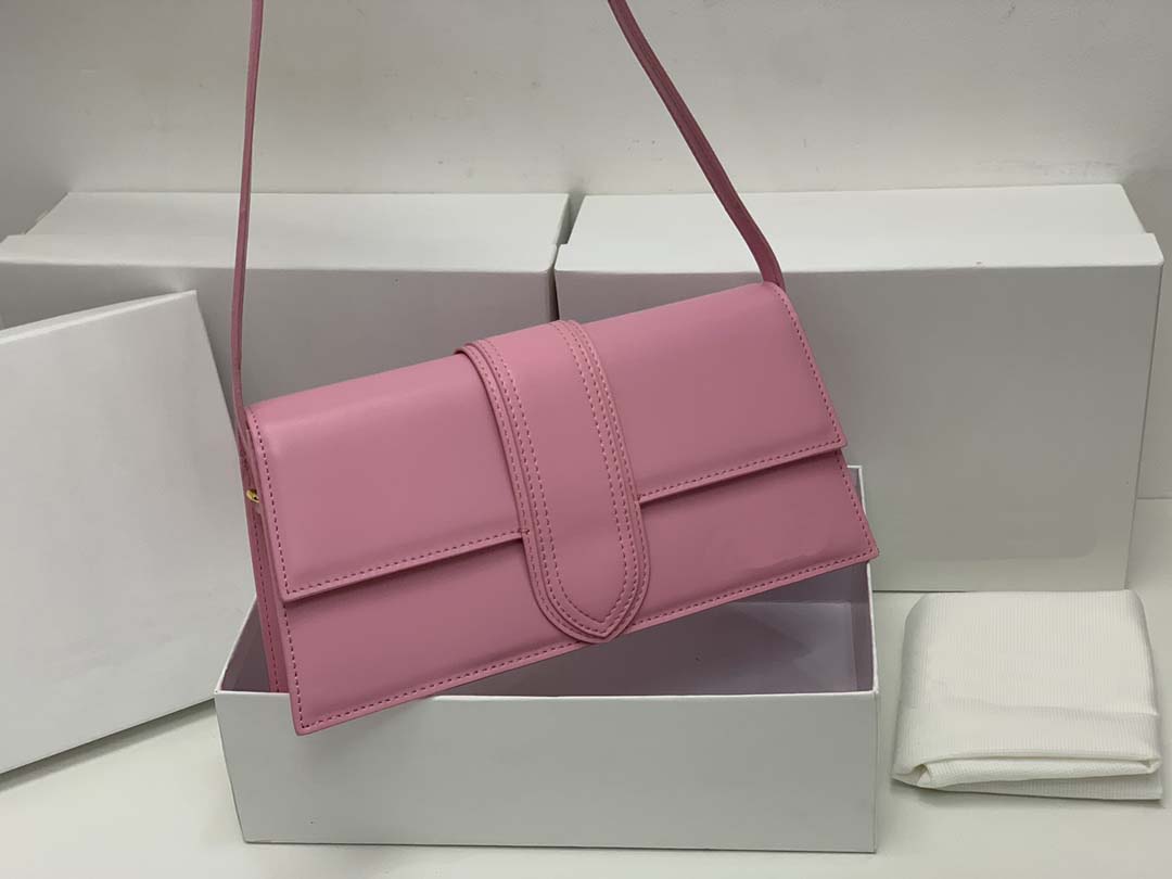 

Luxury Handbag Shoulder Bags Leather Designers Jacquemu Hand Flap Velvet Bamnino Palm Pattern Tote LE Bambino LONG Noeud Long Version Grand Armpit Bag, Make up the difference