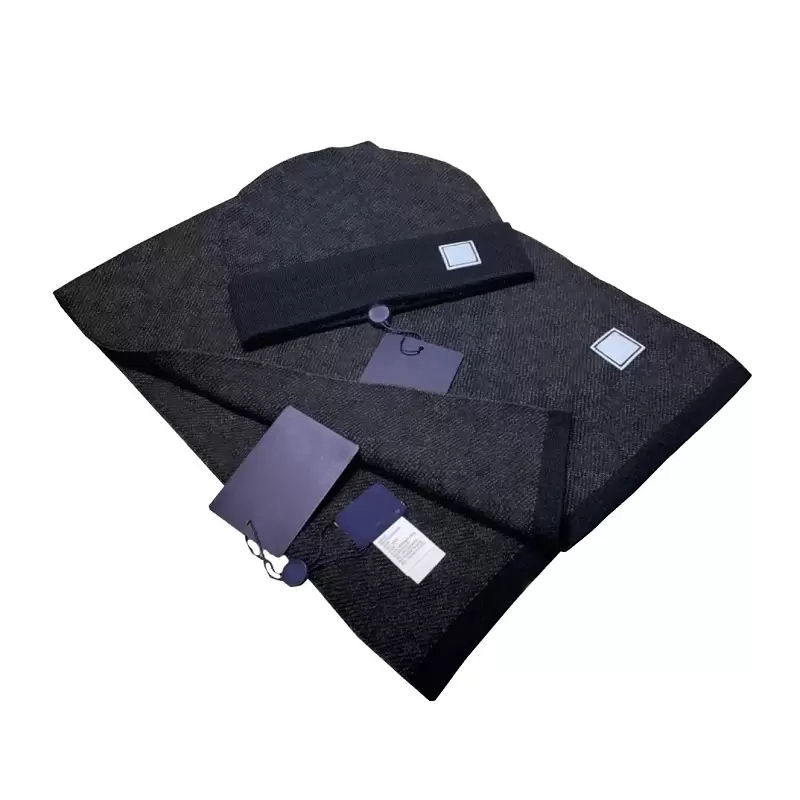

2022 designer adult scarf hat sets wholesale womens Fashion Beanie Mens hip-hop cotton scarfs suit
