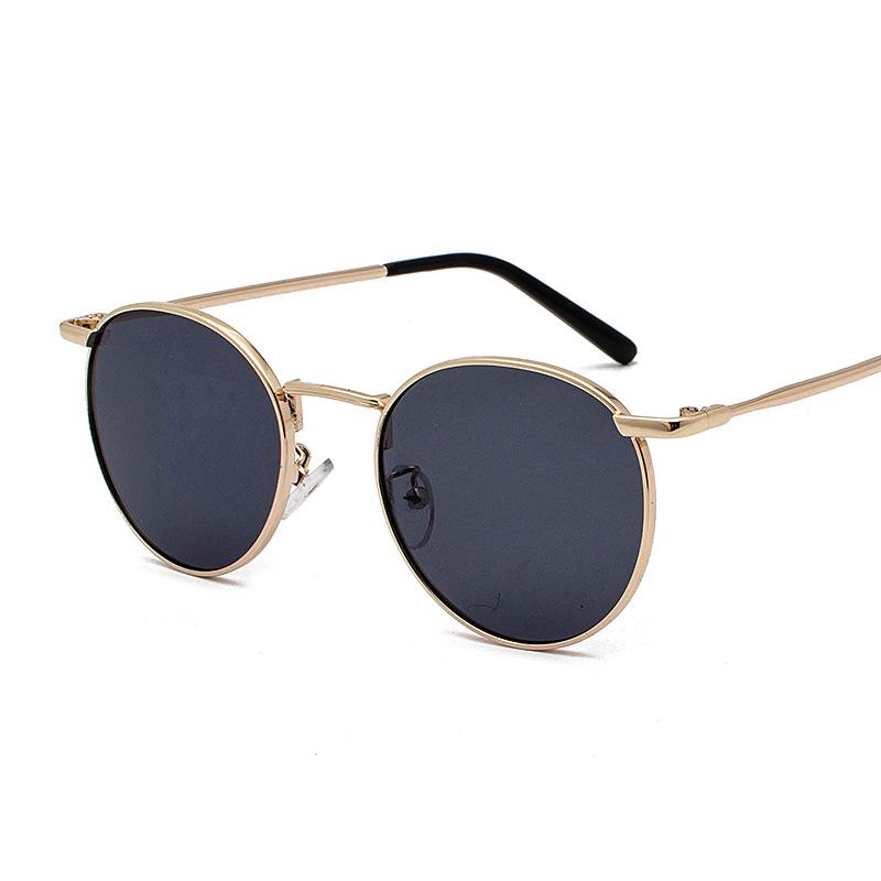 

Sunglasses Fashion Men Women Luxury Vintage Mirrors Sun Glasses Retro Classic Metal Pink Lenses Round Polarized SunglassesUV400Sunglasses