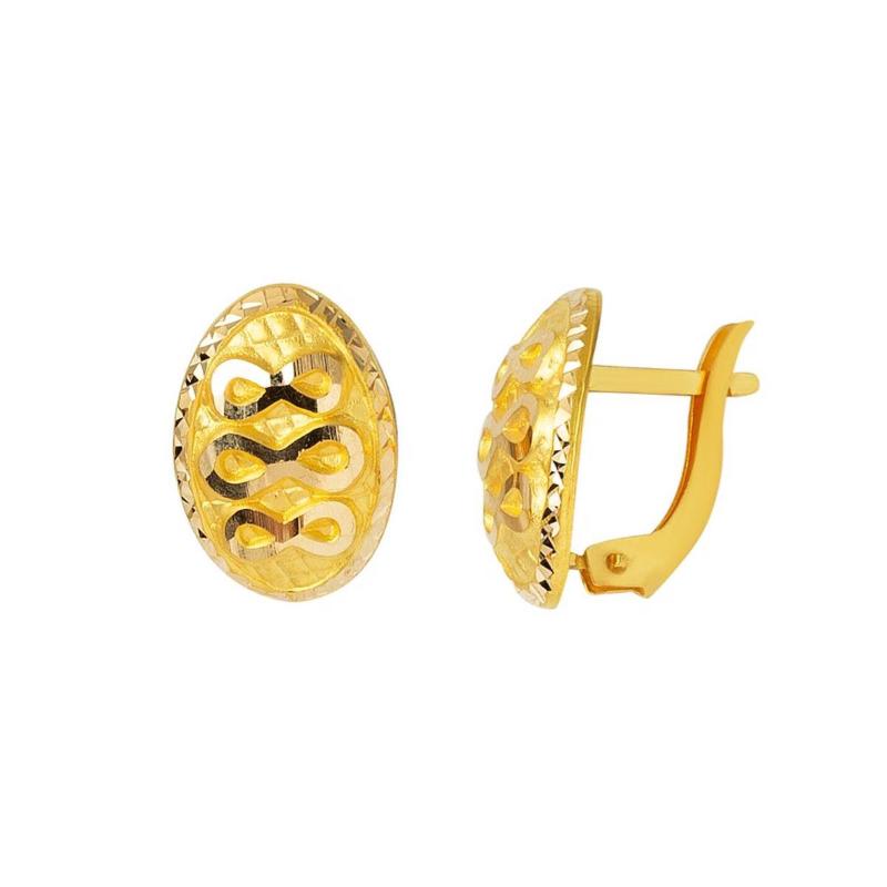 

Clip-on & Screw Back Infinity 22 Carat Gold Earrings