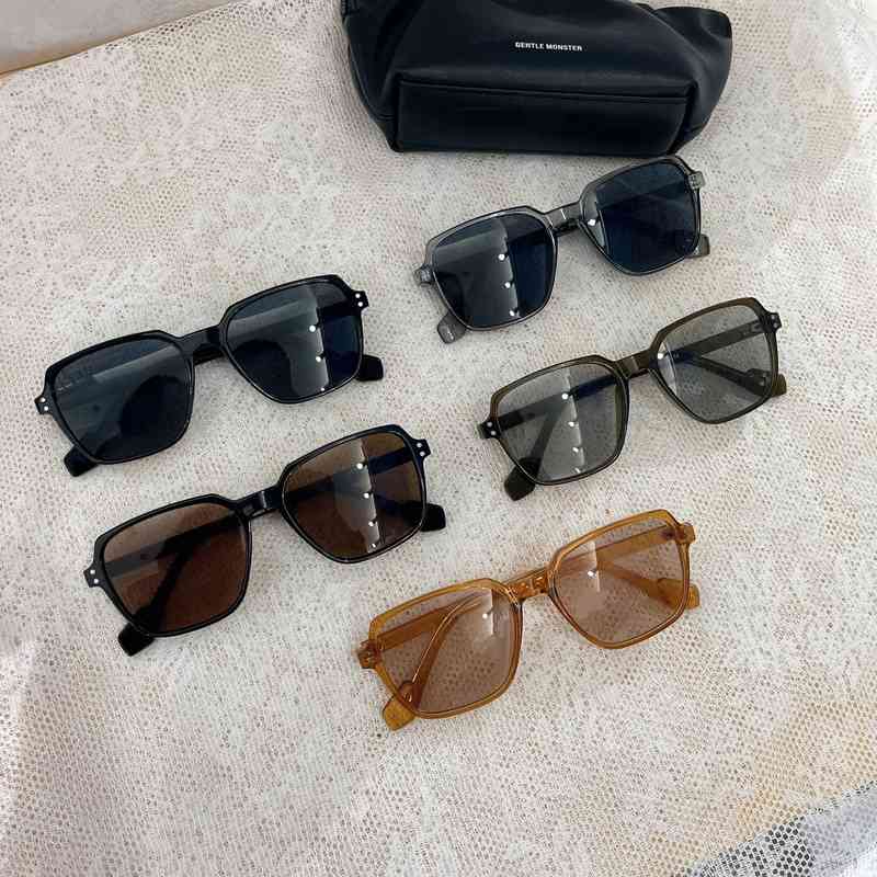 

New Lee Seung Hyun net Red Sunglass Mantu large frame sunglass UV400 Korean glass