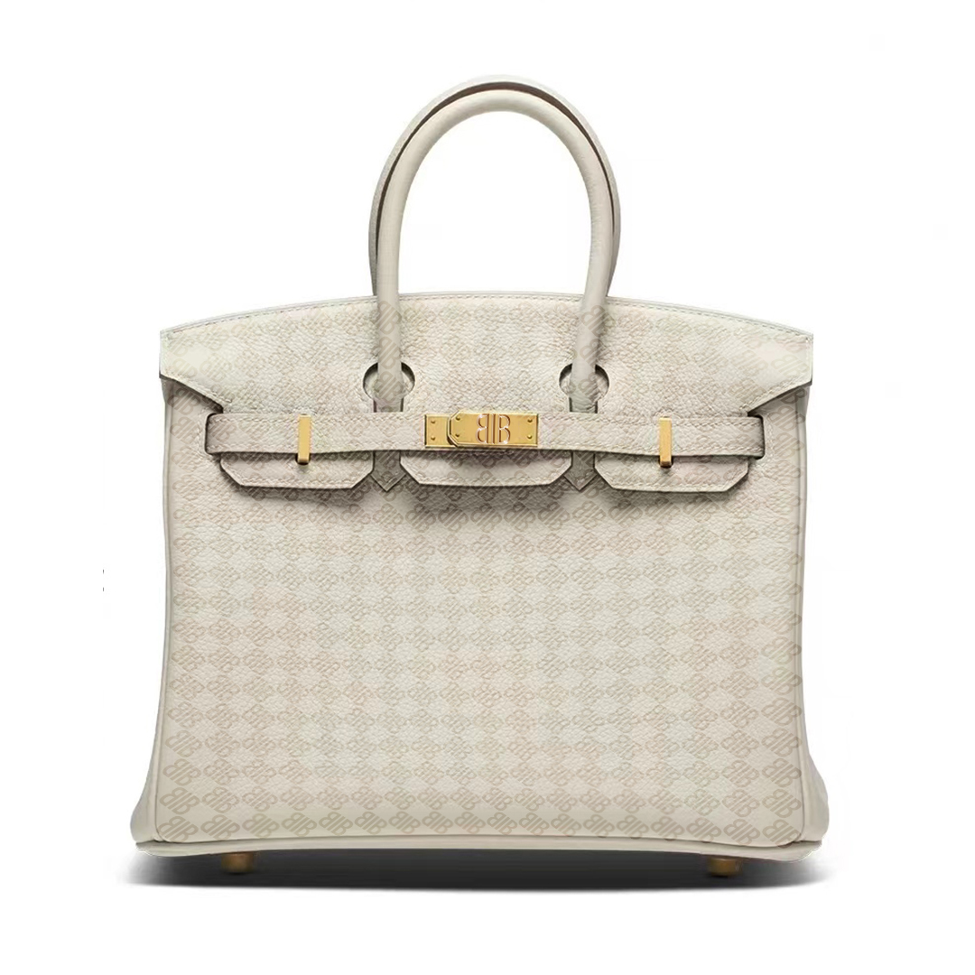 Cream white Birk 25CM 30CM bag Designer Classic Brand H Luxury bag High Quality Genuine Leather Fashion