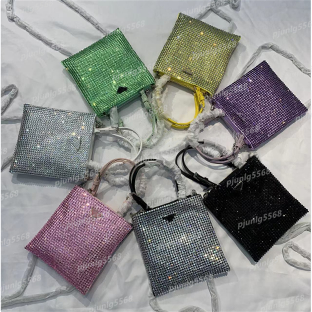 

5A High quality nylon designer bag women's diamond handbag canvas bags tramp shoulder chest bag fashion handbags women shoulder Wallets, Yellow