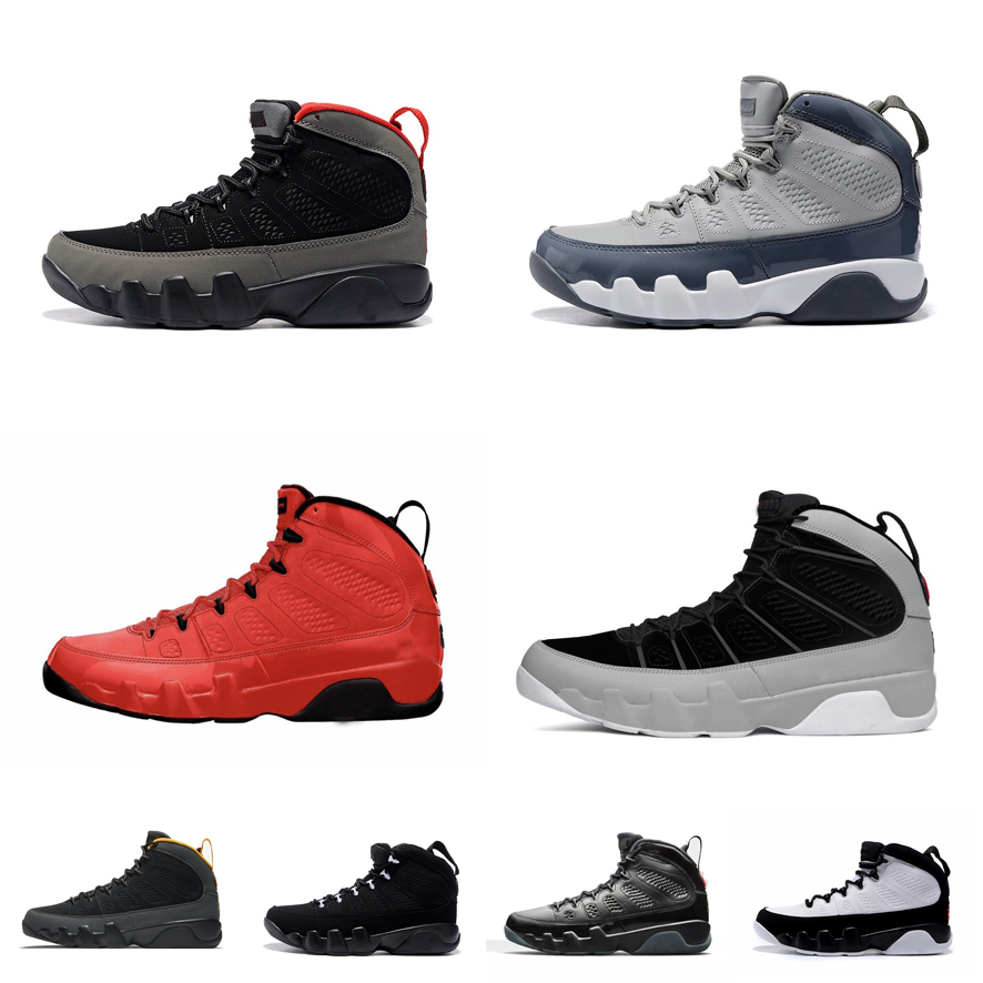 

Retro mens jumpman 9s basketball shoes aj99 Cool Grey Black Chile Red Bred Yellow Raging Bull James lebron 20 sneakers tennis with box