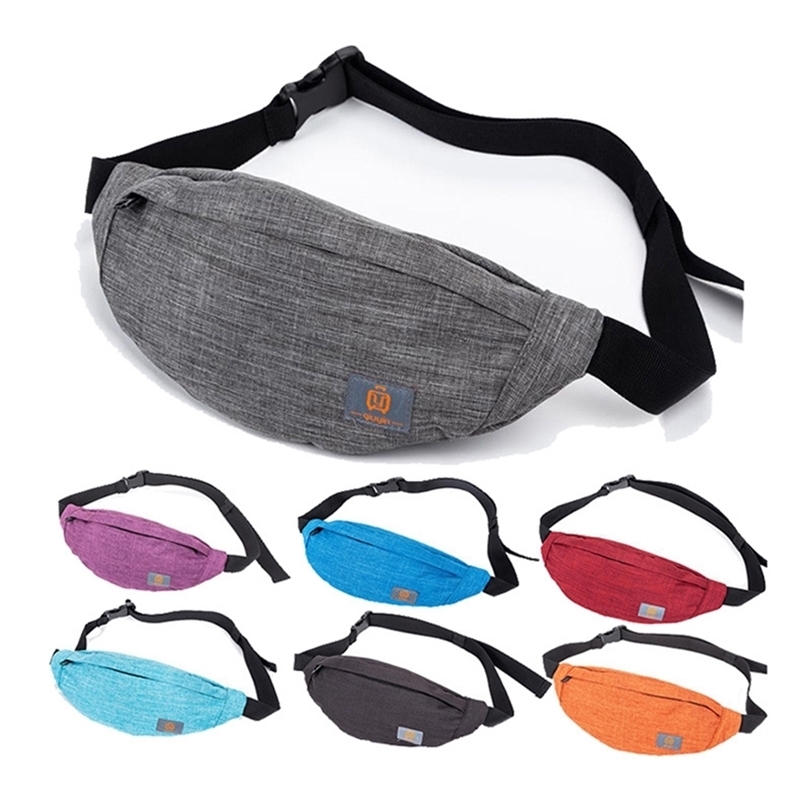 

Waterproof Running Belt Bag Woman Fanny Pack Men Women Waist Pack Fashion Phone Pouch Nylon Sports Waist Bag Bum Bag Unisex Hot 201118, Blue