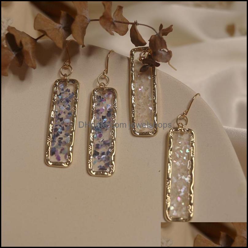 

Dangle Chandelier Bilandi Delicate Jewelry Geometric Drop Earrings Design Vintage Temperament Resin Danlge For Girl Lady Gifts Delivery 20