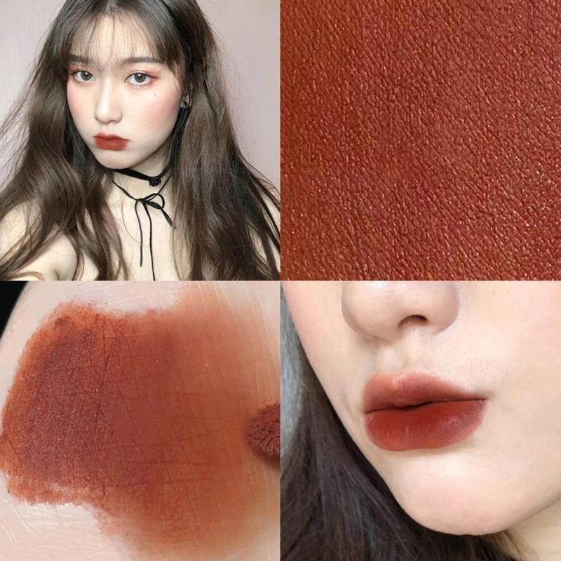 

Lip Gloss 1PC Velvet Matte Glaze Waterproof Sweat-Proof Persistent Coloring Cosmetic For Women Tool Lipstick R2X3