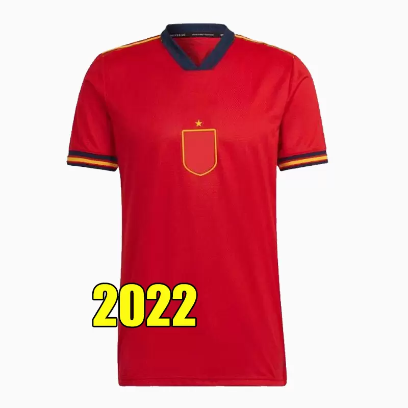 

2022 Spain Soccer Jersey Camiseta Espana MORATA RODRIGO TORRES PEDRI World Cup RAMOS THIAGO INIESTA ALBA Football Shirt Men Kids Kit Uniforms, 2022 men home