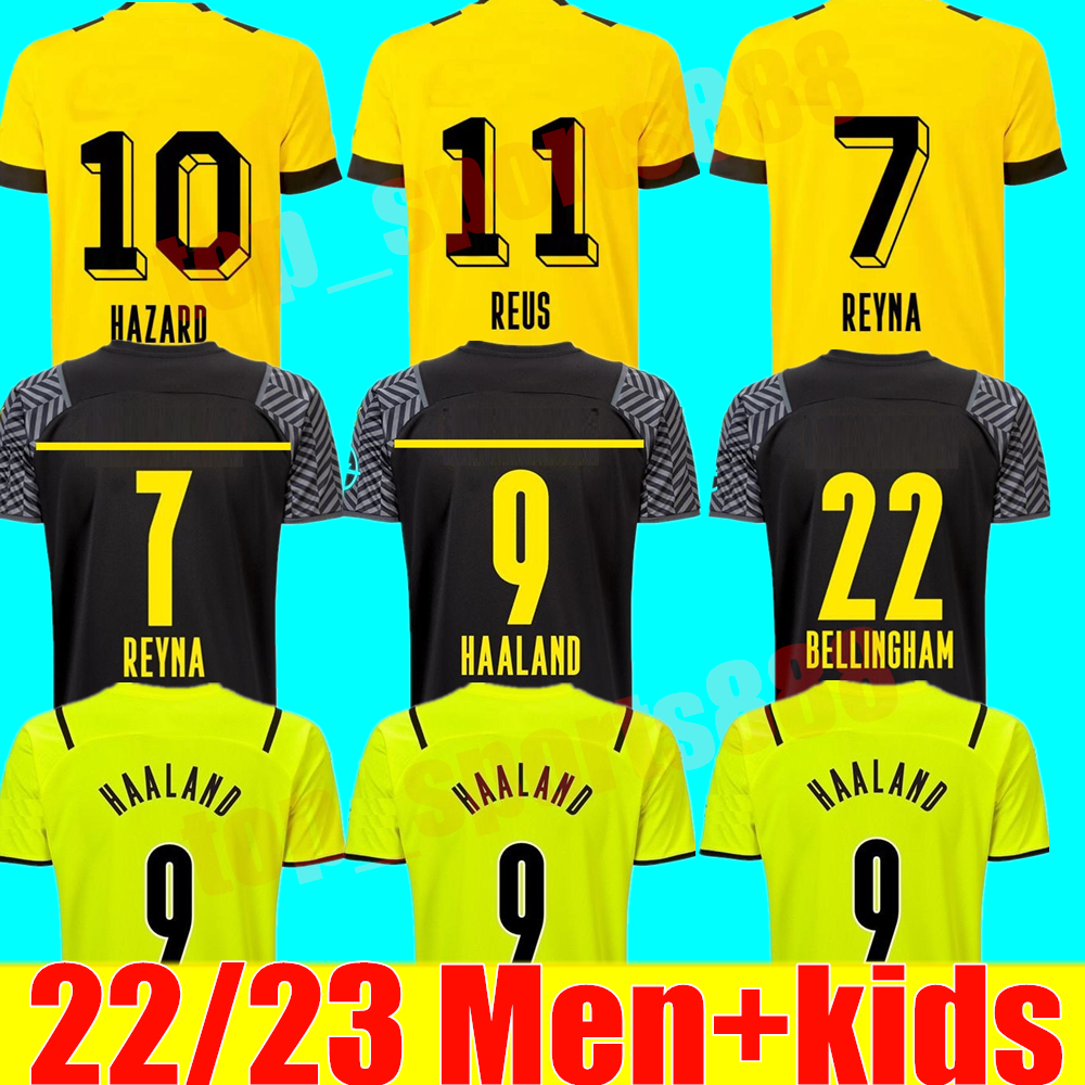 21 22 23 HAALAND REUS soccer jersey 2021 2022 2023 Limited Edition BELLINGHAM dortmund men kids REYNA BRANDT EMRE CAN Malen Guerreiro 110TH footb