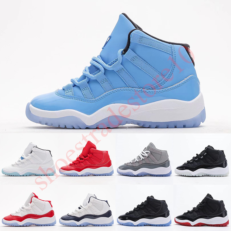 

2022 Bred XI 11S Kids Basketball Shoes Gym Red Infant & Children toddler Gamma Blue Concord 11 trainers boy girl sneakers Space Jam Child Kids Eur 25-35, As photos