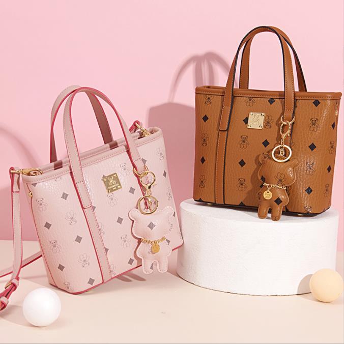 

Pu Women's Bag New Fashion Leather Versatile Princess Messenger Handbag, Customize
