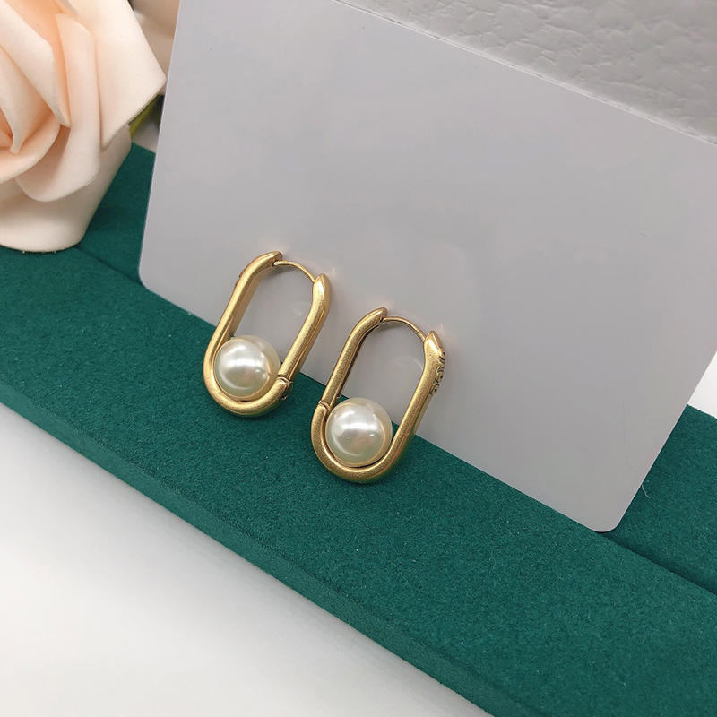 

Designer Hoop Earrings Stud Jewelry Womens Pearl Luxury Earring Classic Ear Men Earring Jewelrys Letter D Fashion Studs 2203292D
