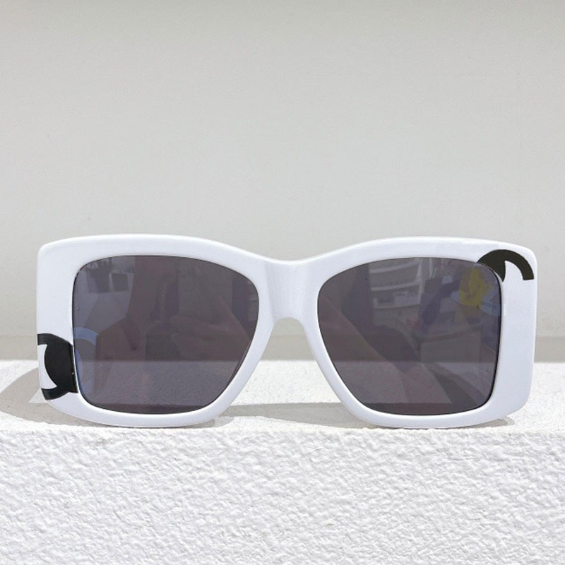 

designer sunglasses 71472A Womens Eyewear Large Square Black White Sunglasses Fashion Luxury Ladies Casual Shopping UV Protection Top Quality With Box