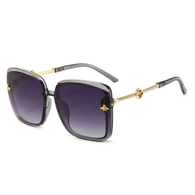 

New fashion trend women's sunglass ins large frame sunglass 6045