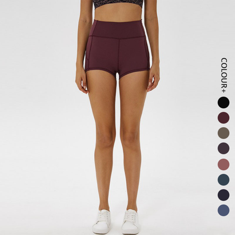 

Leggings Summer Womens Tracksuits Women Yoga Shorts Fitness Exercise Tight Butt Lifting Grinding Nude Training Elastic Sweat Absorbing Shorts, With o