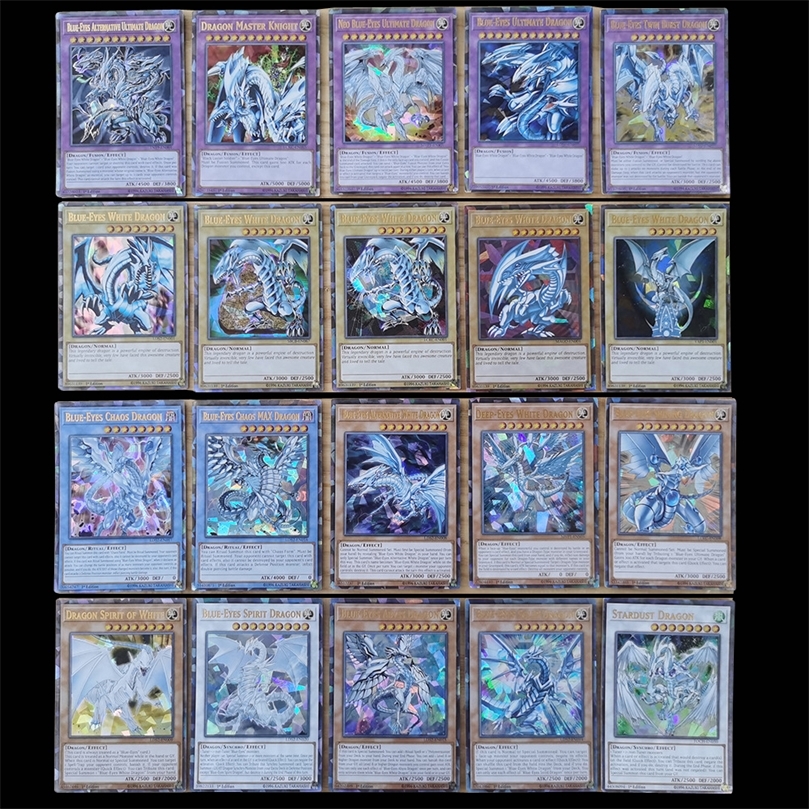 

72PCS Yu Gi Oh Japanese Anime 72 Different English Card Wing Dragon Giant Soldier Sky Dragon Flash Card Kids Toy Gift 220725