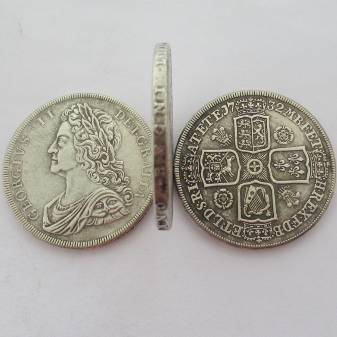 

GREAT BRITAIN 1732 George II one Crown Copy Coin home decoration accessories
