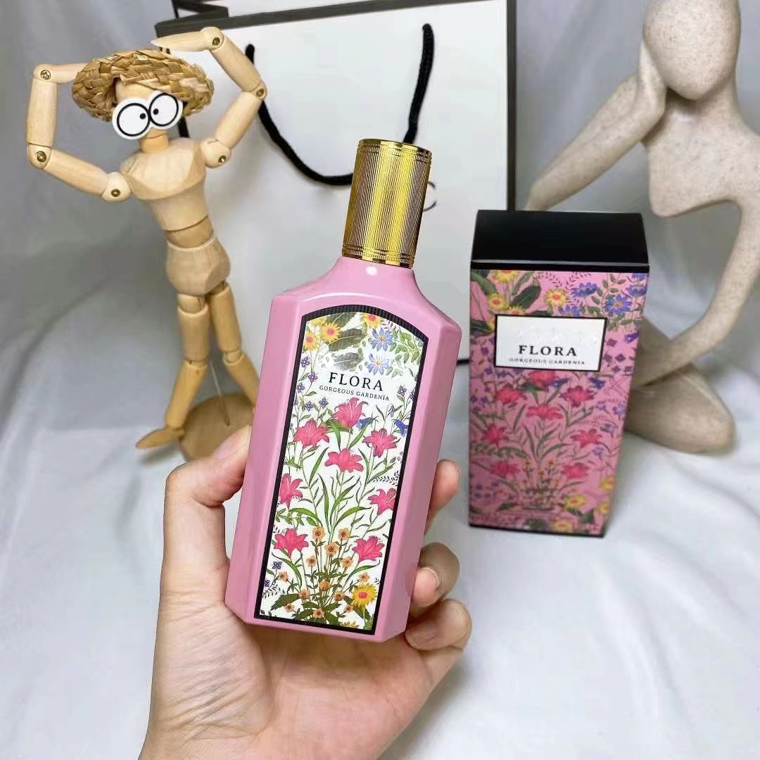 

Flora Woman Perfume Brand Copy Flower Fragrance 100ml EDP 3.4 FL OZ EAU De Parfum Fragrance Vaporisateur Nature Spray Charm Fragrances Summer Girls Parfums Wholesale