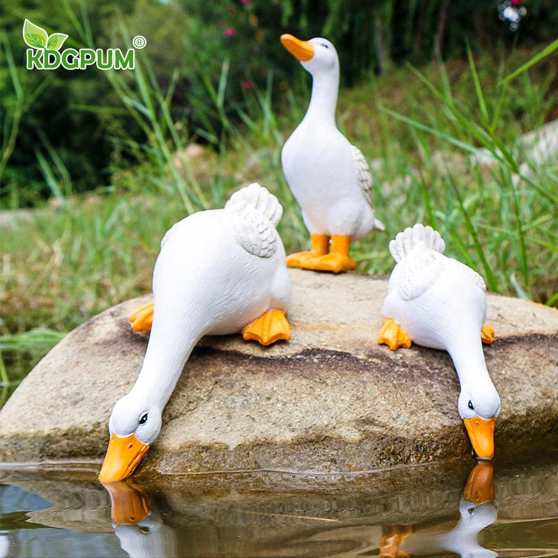 

Garden Decorations Simulation Zoo Forest Sculpture Drinking Water Duck Decoration Courtyard Pond Feature Landscaping Layout