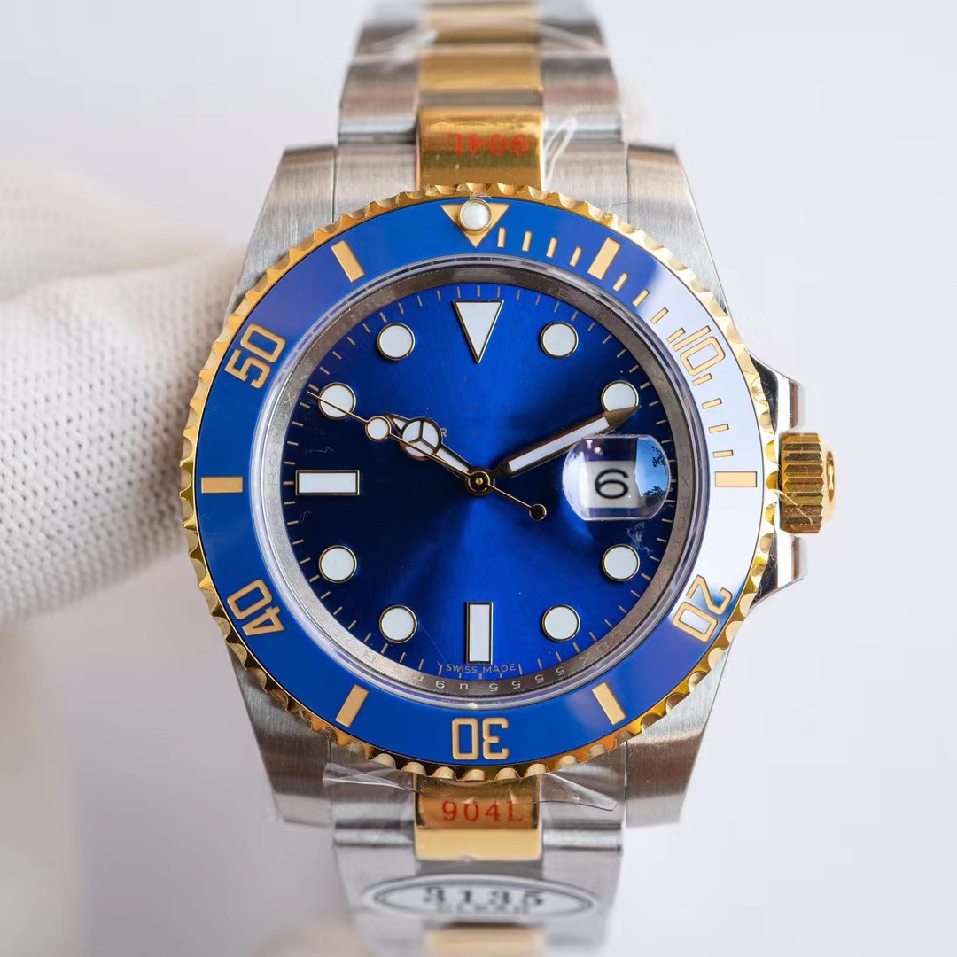

Clean 116610 montre de luxe cal.3135 blue hairspring movement watches 40mm waterproof 200m luminous function folding buckle sapphire glass /0004, Box