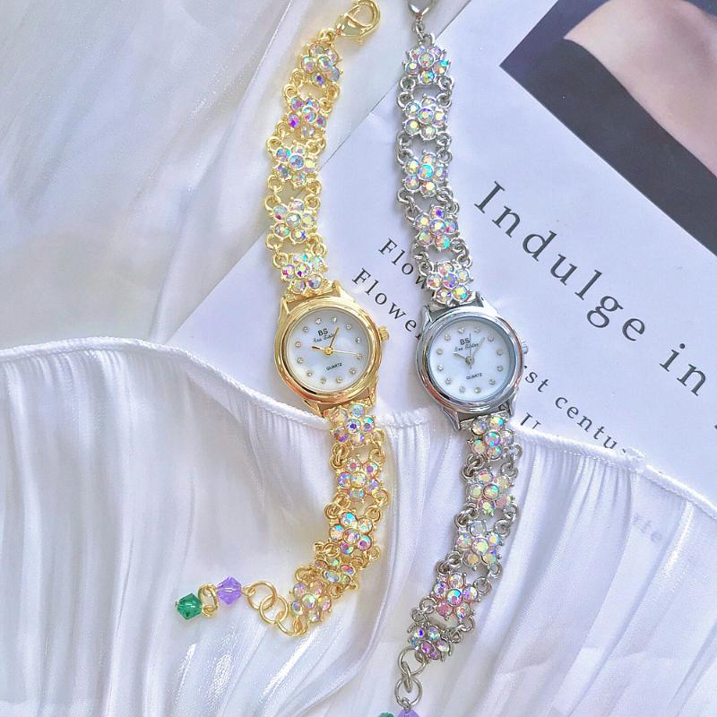 

Wristwatches Bee Sister 2022 Women Watches Top Brand Gemstone Bracelet Watch Rhinestone Dress Ladies Wristwatch Bayan Kol SaatiWristwatches