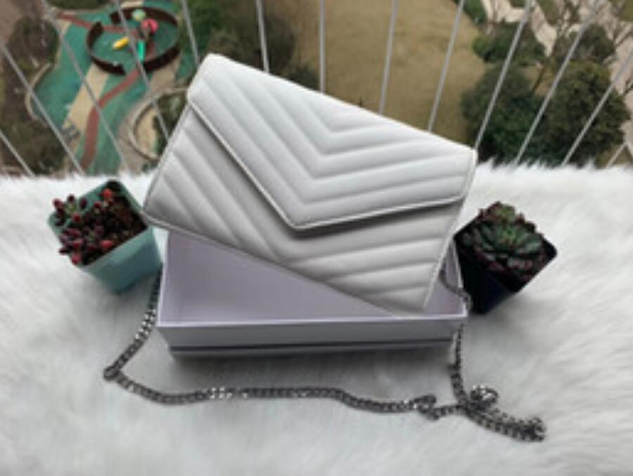 

bags 2021 Designer Handbags With dust bag tote sheepskin caviar metal chain silver Handbag Leather Flip cover diagonal Shoulder Bags, Shipping(no send)