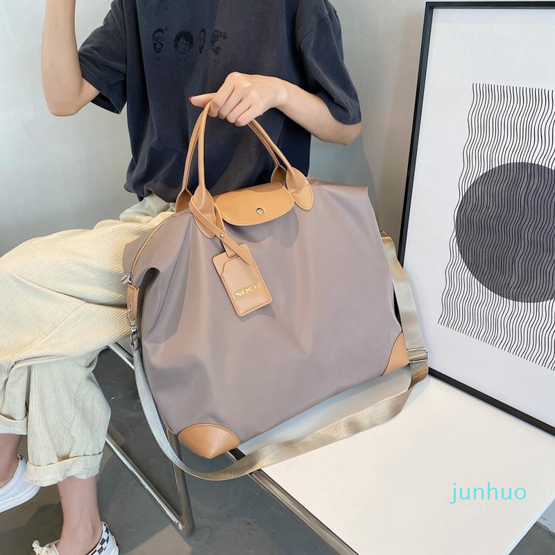 

Duffel Bags Large-capacity Tote Bag Holidays Travel Women Duffle Handbag Nylon Big Weekend Luggage Overnight Bolso284r, Gray