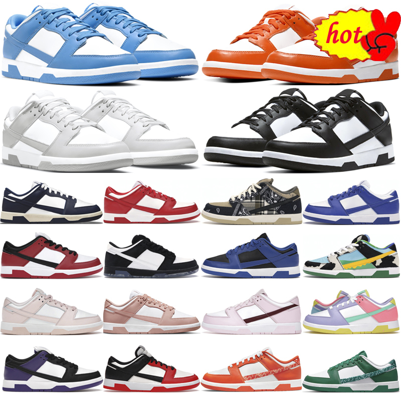 

Sneakers Unc Dunks Sb Low Casual Shoes Big Size 36-47 for Men Women Black White Syracuse Grey Fog Varsity Green Mens Womens Outdoor Jogging, #1 panda 36-47