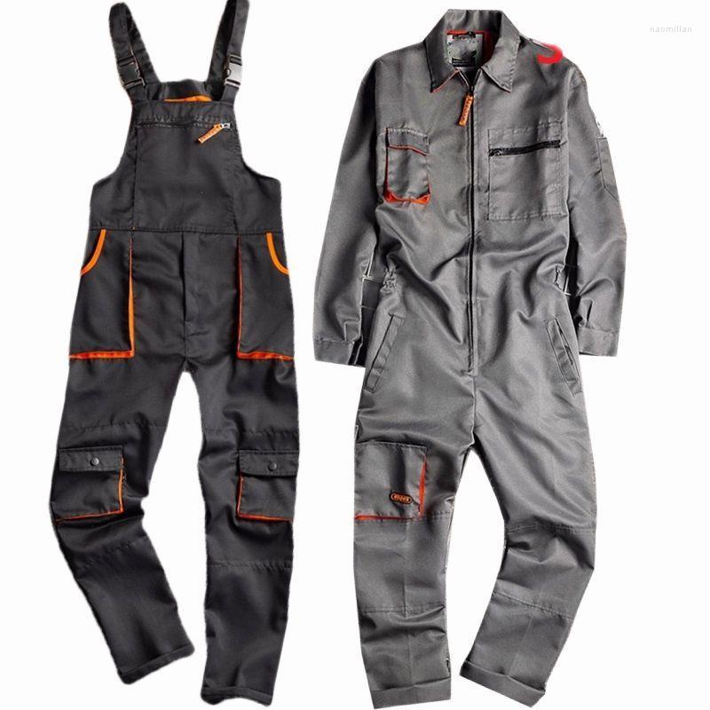 

Men' Pants Large Size Sleeveless Bib Protective Coveralls Strap Jumpsuits With Pockets Uniforms 5XLOveralls Casual Work ClothingMen' Naom2