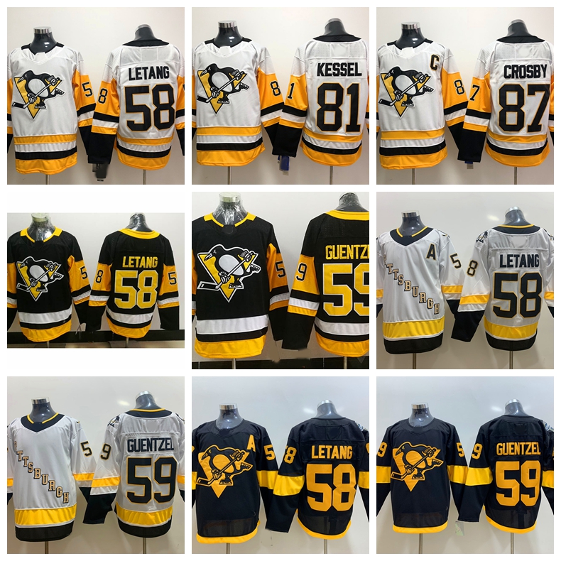 

Pittsburgh''Penguins Hockey Jerseys 58 Kris Letang 59 Jake Guentzel 66 Lemieux 71 Evgeni Malkin 87 Sidney Crosby 81 Phil Kessel men women youth, As