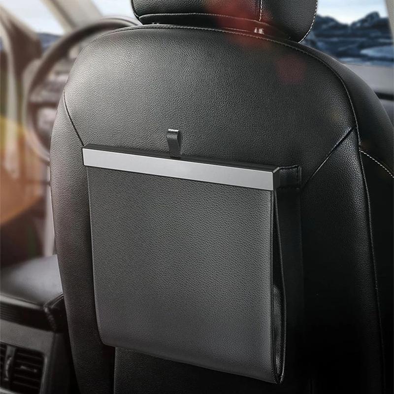 

Car Organizer Trash Can Garbage Bag For Auto Back Seat Dustbin Waste Rubbish Basket Storage Accessories