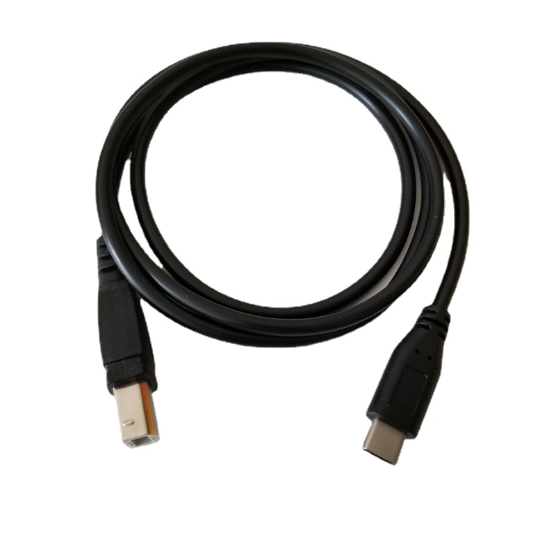 Câble d'extension de données de Port USB 3.1 Type C vers USB Standard B pour téléphone Android Piano électrique connexion d'imprimante OTG noir 1