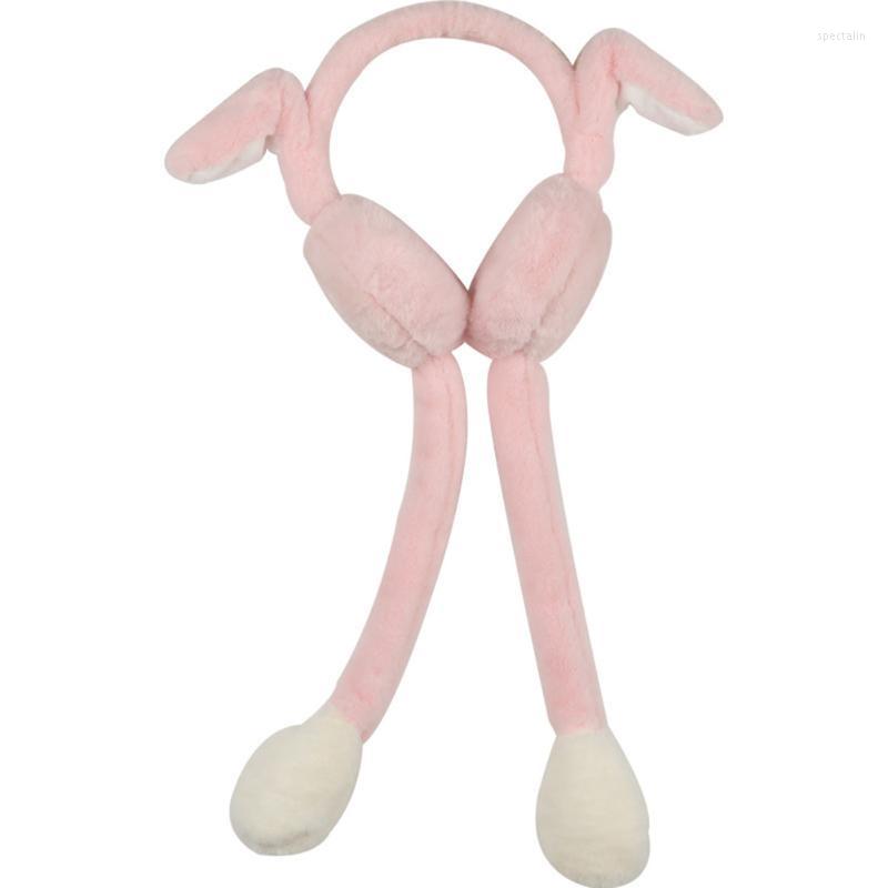 

Berets Women Winter Warm Earmuffs Airbag Plush Ear Warmer Gifts LXHBerets, Black