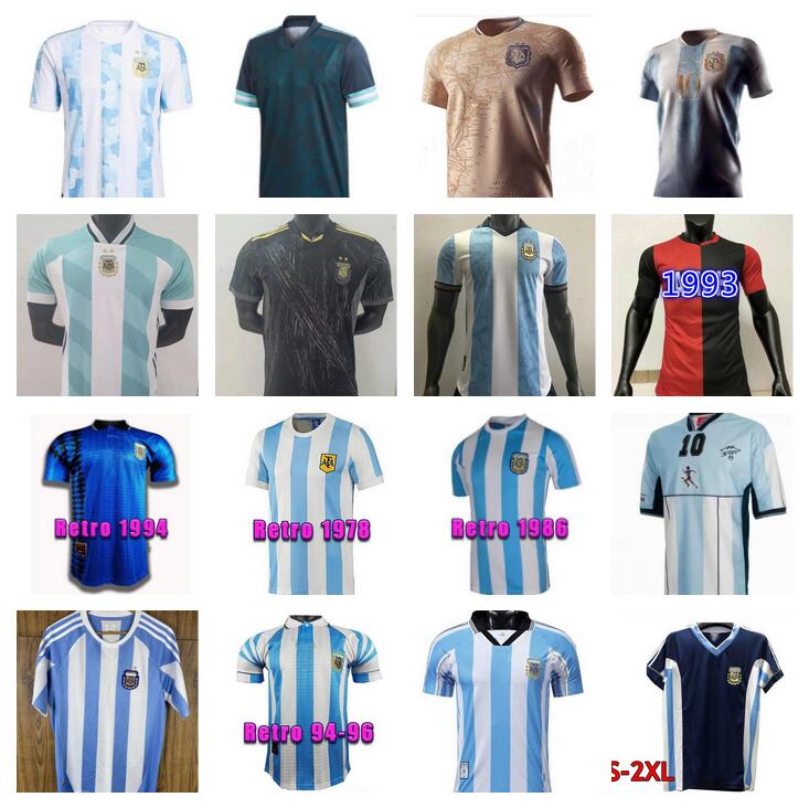 

retro Argentina MARADONA soccer jerseys 1995 1997 86 87 88 89 1986 1978 1994 1998 2006 2021 2022 simeone ZANETTI RIQUELME ORTEGA DYBALA DI MARIA football shirts